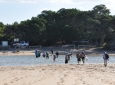 Leaving Kosi Bay beach